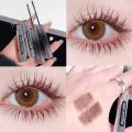 Small Silver Tube Black Mascara Waterproof Sweat-proof Lengthening Curling Eye Lashes Very Fine Brush Head Makeup. 