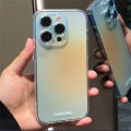 Luxury transparent pink powder silicone phone case for iPhone 13 12 11 14 15 Pro Max XR x 7 8 plus gradient clear soft TPU cover. 