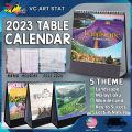 VC Art 2023 Public Holiday With Lunar / Islamic Date / Horse Desk Calendar Kalendar Meja Planner Table. 