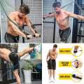 Portable Resistance Bands With Handles, Resistance Tubes Workout Bands Exercise Band Elastic Pull Rope Body Fitness Band set Gym Yoga Fitness Elastic Training Bands Pilates Crossfit Fitness Equipment 11 Pcs Set. 