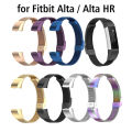 Metal Bands for Fitbit Alta HR Bracelet Watch Strap for Women Men Stainless Steel Alta Wristbands Purple Pink Band Accessories. 