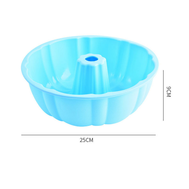 10-inch Baking Mold Premium 10-inch Nonstick Silicone Cake Pan Ideal for Baking Cakes Brownies Cornbread Easy to Clean Bpa-free Large Capacity Fluted Tube Mold Bpa-free Cake Mold