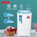ROYAL 8 KG Washing Machine / Single Tub Washer / Semi Automatic / RW-8090FB ( Virgin Plastic + Elegant Design) 10 Years Warranty. 