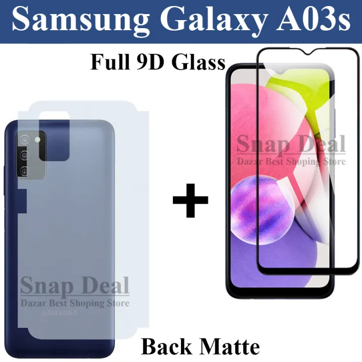 Samsung%20Galaxy%20A03s%209D%20Full%20Glue%20Tempered%20Glass%20+%20Back%20Matte%20Skin%20-%202-in-1%20Combo%20Deal%20-%20Image%204