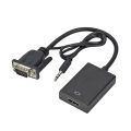 VGA to HDMI Adapter Converter Cable - Full HD 1080p with Audio Support. 