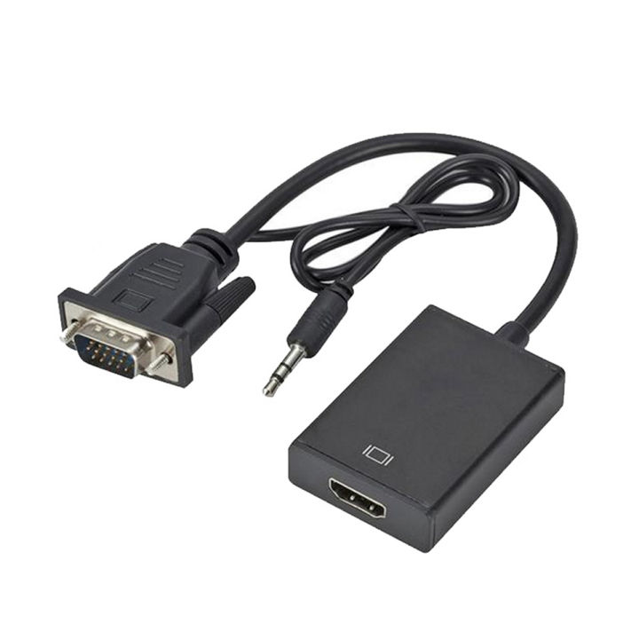 VGA to HDMI Adapter Converter Cable - Full HD 1080p with Audio Support