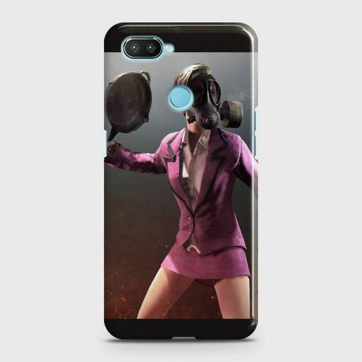 Xiaomi Mi 8 Lite Cover PUBG frying pan Hard Cover- Design 28 Case