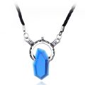 Trendy Dmc Devil Maycry 5 Dante Pendant Necklace Red Blue Gem Cosplay Necklaces Long Rope Chain Vintage S For Men. 