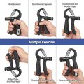 Automatic Counting Hand Gripper Adjustable Resistance Non-Slip Hand Grip Strength Trainer Fingers Wrist Forearm Exerciser Workout Gear Home Gym Exercise Equipment Hand Gripper With Rubber Grip Adjustable Resistance Automatic Counting Non-Slip. 