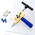 Ceramic Tile Glass Cutting One-Piece Cutter Portable Multifunctional Tool 2-In-1 Multifunctional Hand Tool - Blue & gold. 