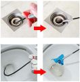 (90 cm) Stainless Steel Hair Catching Drain Cleaner Spring Wire Sink Cleaning Stick Drain Plunger Unblocked Kitchen Bath Rod Hair Remover ). 