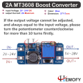 MT3608 DC-DC Boost Converter Module 2A Step-Up Power Supply 28V Max Output for DIY Electronics | Hemofy |. 