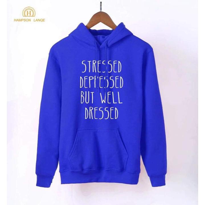 Blue  Hoodie For Men