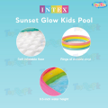 Intex Baby Pools by ToyzRusPk – Sunset Glow 57104, Play Box 57100, Sunset Glow 58924 | Size 33–34in | 57L Capacity | Ages 1–3 Years | Free 20 Balls, Mini Air Pump & Repair Patch | Colorful Designs | Soft Inflatable Base | Intex Swimming Pools. 