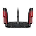 TP Link AX11000 Next-Gen Tri-Band Gaming Router  Wi-Fi 6 Tri-Band  8× Gigabit LAN &  1× 2.5 Gbps  1× USB-C 3.0 Port  &1× USB-A 3.0 Port. 