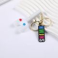 Kpop Idol Newjeans Bunnies Keychians 10 Color Electronic Mini Light Stick Keyring Pendant. 