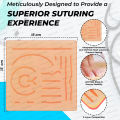Vaslcare 3-Layer Silicone Suture Training Pad – Realistic Medical Stitching Practice Model for Students & Doctors. 