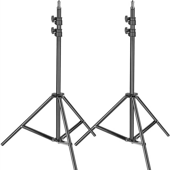 7%20Feet%20Tripod%20Photography%20Light%20Camera%20Stand%20Adjustable%20Height%20With%201/4%20Screw%20Head%20For%20Ring%20Light%20-%20Image%205