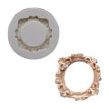 Round Photo Vintage Frame Silicone Mold Chocolate And Fondant Cake Decorating Mold Silicone DIY Baking Tool. 