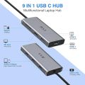 Effortless Multiport Expansion: VVB USB C Adapter with Triple Display Support A R869 THUNDEER. 