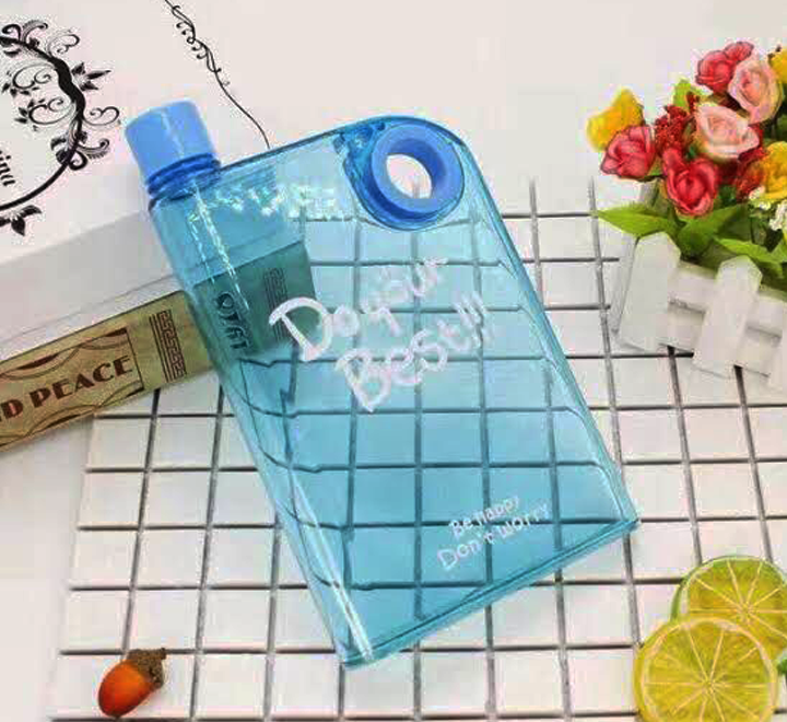 High Quality Notebook Style Water Bottle - 350ml