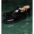 patent tuxedo wedding lace up shoes for men's. 