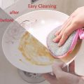 Double Side Dishwashing Sponge Dish Washing Brush Pan Pot Dish Wash Sponges Household Cleaning Kitchen Tools. 