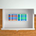 3 Section Acrylic Drawer Organizer Tray, Clear Desk Makeup Tray Organizer for Drawer, Office Shallow Drawer Organizer(11.8x4.3 inch). 