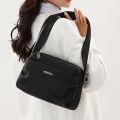 Stylish Solid Color Women’s Shoulder Bag – Large Capacity Multi-Pocket Crossbody with Painted Wide Strap for Daily Use. 