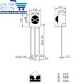 5PCS Universal Infrared Receiver IR Head Infrared Sensor TSOP58238 HX1838 VS1838 VS1838B TL1838 J1838B. 