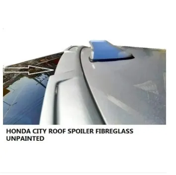 Vtec Rear Wing Honda City Roof Spoiler Black White Silver Premium Rear Window Glass ...