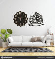 Panjatan Pak Wall Clock With Modern Design,3D Wooden wall clock Cnc Laser cut design decoration piece item for home, living room ,shops, offices and for gifts. 