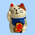 Miniature Cat Lucky Cat Version Handmade Lovely Miniature Zakka Cat Figurine for Entertainment. 
