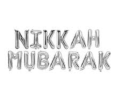 Nikkah Mubarak Foil Balloon Set For Nikkah / Wedding Decoration and Celebrations. 