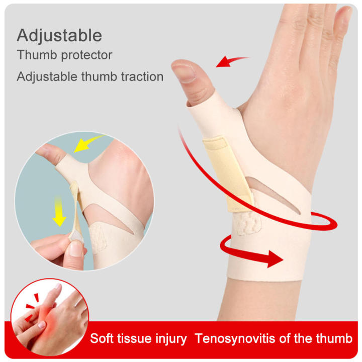Breathable Thumb Splint Medical-Grade Anti-Slip Elastic Wrist Support Adjustable Wrist Brace for Sports Injury Recovery