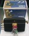 (HMC) - Main Gate Rim Lock Heavy Door Lock With - (Brass 5 Keys) In Five Colours - High Quality. 