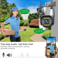 Dual Lens Security Camera V380 Pro Smart Home 4MP Auto Tracking Waterproof Outdoor Wireless WIFI IP Camera. 