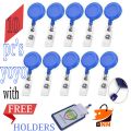 Heavy Duty Retractable yoyo Badge Holders With Carabiner Reel Clip Horizontal Plastic Id Work Name Card Holders. 