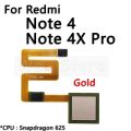 Button Back Touch ID Scanner Fingerprint Sensor Flex Cable For Xiaomi Redmi Note 4 4x Pro Prime Plus Global Phone Parts. 