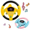 Kids Electric Early Education Simulation Steering Wheel Toy Multifunctional High Simulation Car Driving Toy with Music and Light Pretend Driving Toy for Boys and Girls. 
