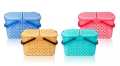 Plastic Mighty basket / baby basket / Storage basket with Lid large size. 