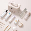 Makeup Bags for Women Travel Toiletry Cute Cases Bag Portable Solid Color Makeup Organizer Box Cosmetic Bag Neceser PU Leather. 