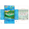 Bestway 54336 Tropical Paradise Family Swimming Pool For Kids & Family 91 Inch Inflatable Printed Side Wall Bench Seat & Cup Holder Pool Summer Season Pools Party With Inflatable Vinyl Deep Pool with 20 Inch Depth 7.5 foot Width & 7.6 ft Length. 