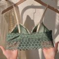 Japanese front buckle beautiful back bra sexy underwire small chest flat chest not empty cup triangle cup French girl underwear. 