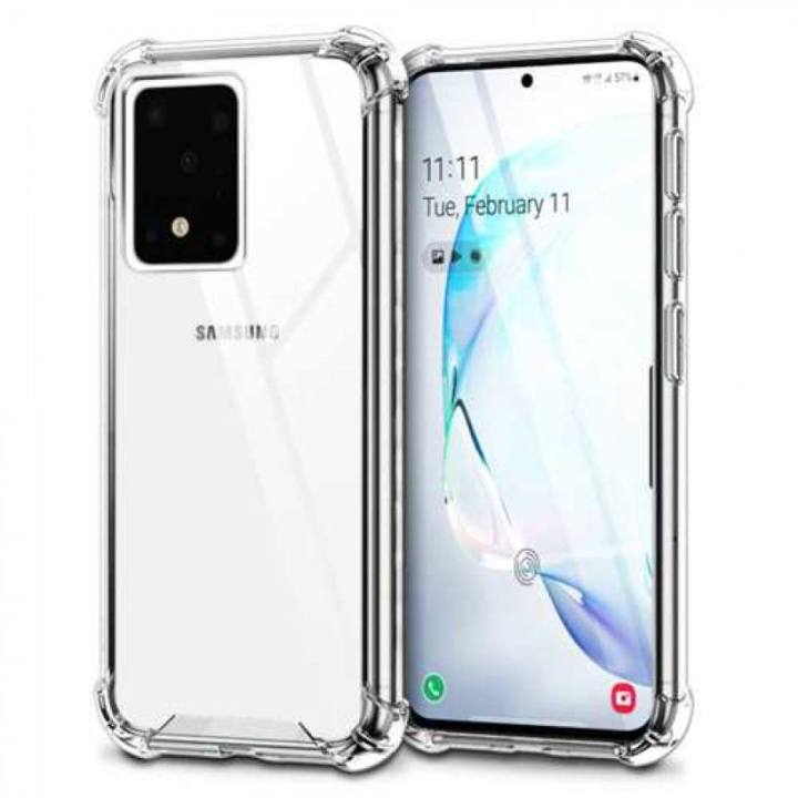 Samsung S20 Ulta 6.9 Airbag Case Anti Shock and Anti-Scratch Resistant Clear View Transparent Silicone Back Cover