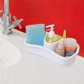 New Washing  Up Soap Dispenser with Sponge Holder Plastic For Kitchen Bathroom. 
