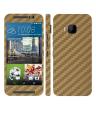 HTC One M9 en Carbon Fiber Texture Mobile Skin - Gold. 