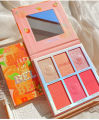 Hudamoji Face Make Up Kit 6color Blush Contour Highlight in 1 Make Up Palette Kawaii Makeup Set Make-up for Women Cosmetics. 