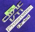 Honda Civic VTI 2002-05 rear Emblems with dark silver stickers 04 pcs. 