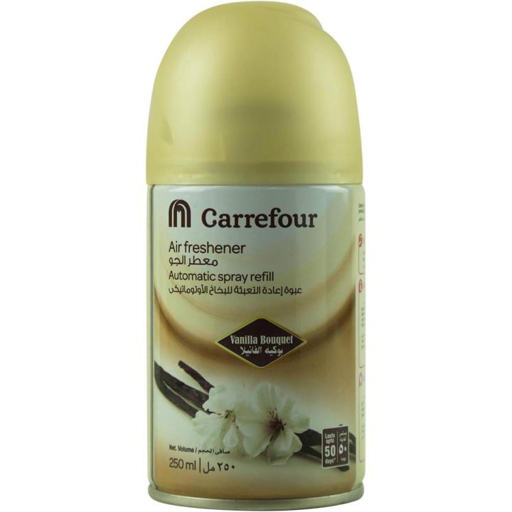 𝐖𝐁𝐌 𝐂𝐚𝐫𝐫𝐞𝐟𝐨𝐮𝐫 Air Freshener Vanilla 250ml | Automatic Spray Refill
